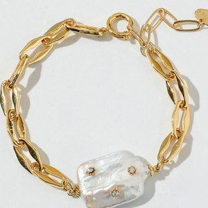 Gold Plated Chain Bracelet For Women
